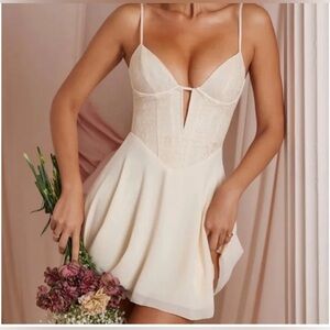 Oh Polly White Mini Dress Us Size Six